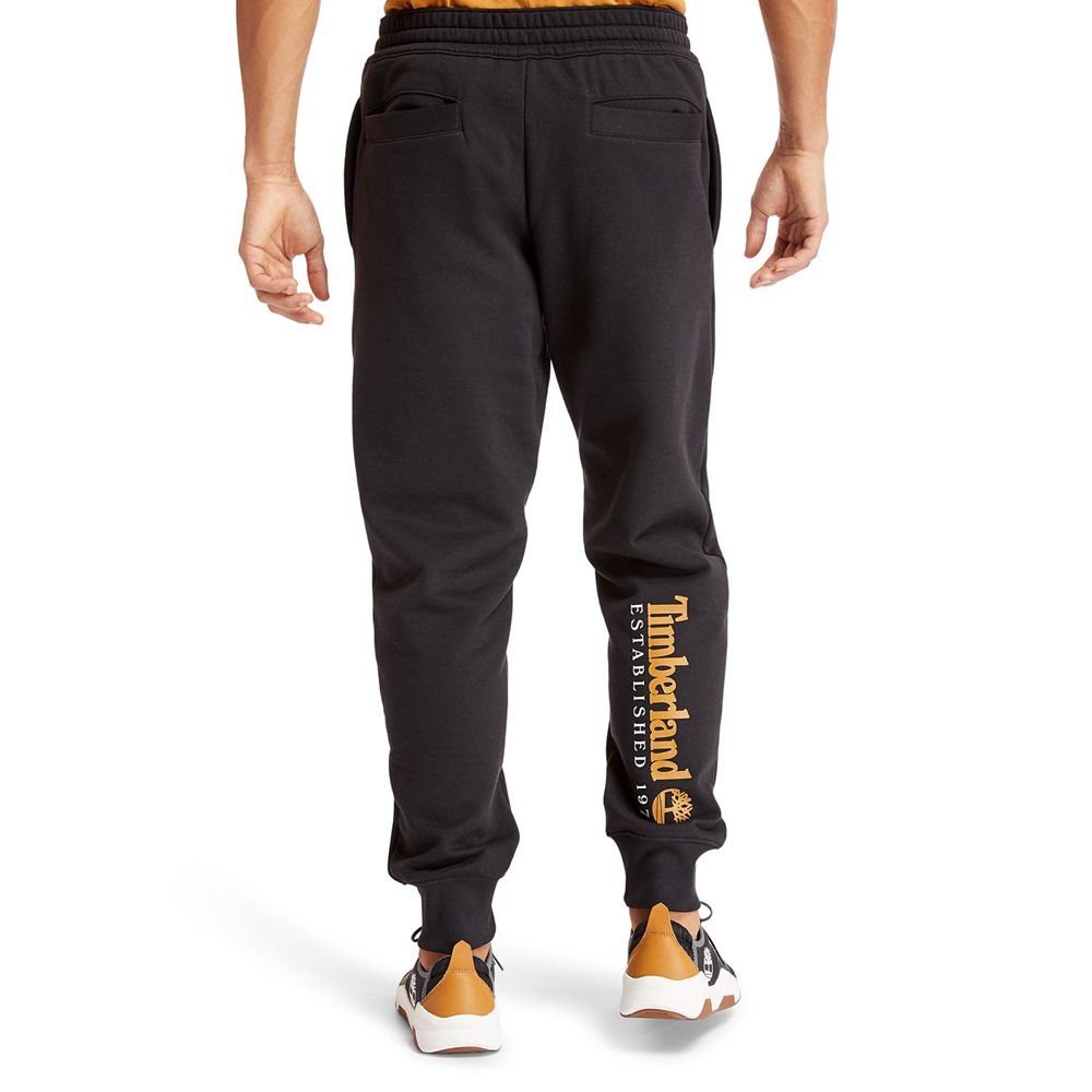 Pantaloni Timberland Barbati Negrii - Essential Logo Sweat - Romania - JYCVMZ130